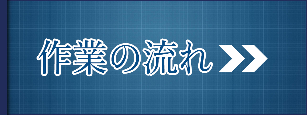 重量物解体の作業の流れ